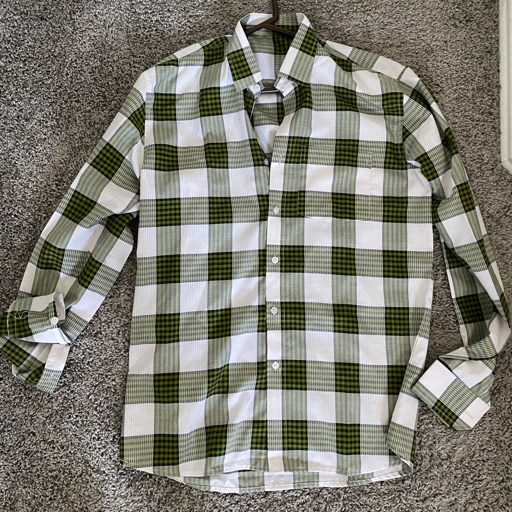 Green plain shirt